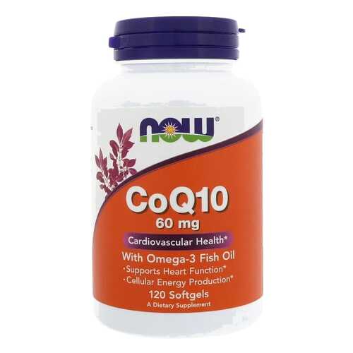 Коэнзим NOW CoQ10 60 mg + Omega-3 120 капс. в Максавит