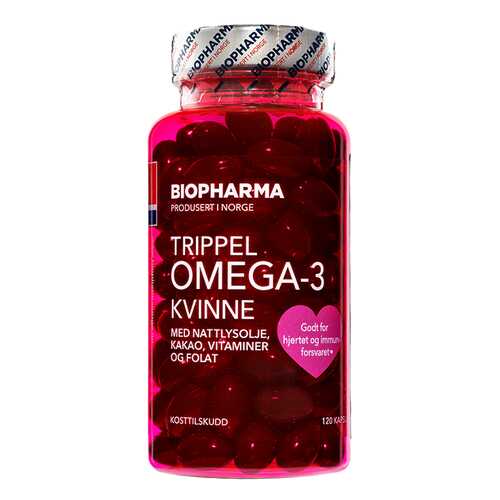 Тройная Омега-3 Biopharma для женщин капсулы 120 шт. в Максавит