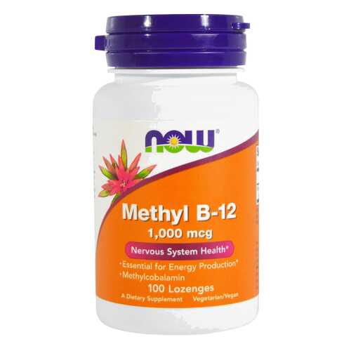 Витамин B NOW Methyl B-12 1000 мкг 100 пастилок в Максавит
